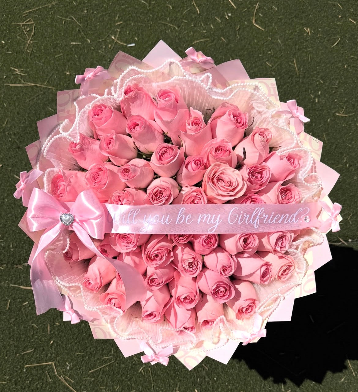 Pink rose bouquet by Bouquets By Nancy